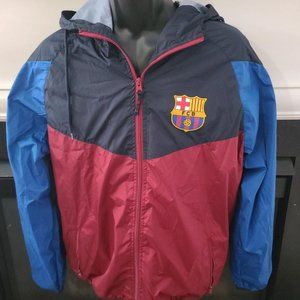 NWT Men's Barcelona FCB Football Large Windbreaker